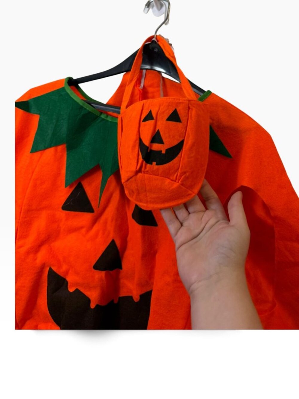 NWOT Women’s Pumpkin Halloween Onesie Costume with Matching Accessories